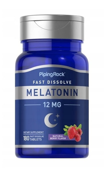 PipingRock Melatonina 12 mg 180 comp.