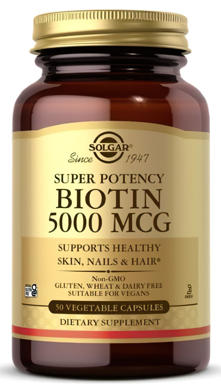 Biotina 5000 mcg 100 cápsulas vegetales - frente 2