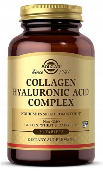 SolgarComplejo ácido hialurónico 120 mg 30 comp.
