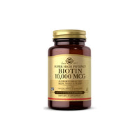 Miniatura para Solgar's suplemento dietético que ofrece una botella de Biotina 10000 mcg 60 Cápsulas Vegetales.
