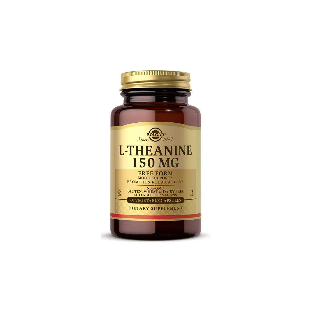 L-Teanina 150 mg 60 cápsulas vegetales - frente