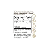 Miniatura de Extracto estandarizado de raíz de cúrcuma 400 mg 60 cápsulas vegetales - información sobre el suplemento