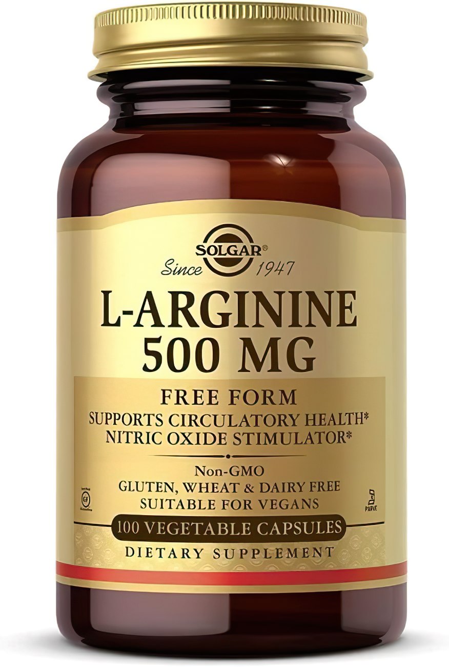 L-Arginina 500 mg 100 cápsulas - frente 2