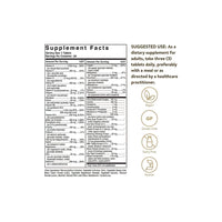 Miniatura de Una etiqueta que muestra los ingredientes del suplemento Solgar's Female Multiple 60 Comprimidos.