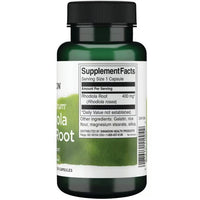 Thumbnail for Swanson's Full Spectrum Rhodiola Rosea Root supplement features a green bottle label showing 400 mg per capsule. It includes 100 capsules and provides detailed supplement facts and product information.