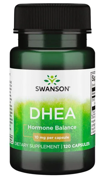 Swanson's DHEA - 10 mg 120 cápsulas cápsulas de equilibrio hormonal.