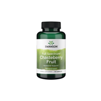 Thumbnail for Swanson Chasteberry Fruit supports hormonal balance and women's health, offering 120 capsules at 400 mg each.