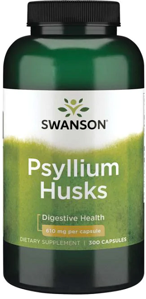 Swanson Las Cáscaras de Psilio - 610 mg 300 cápsulas son una forma natural y eficaz de mejorar los niveles de colesterol. Con su alto contenido en fibra soluble, estas cáscaras ayudan a una digestión sana y previenen el estreñimiento.