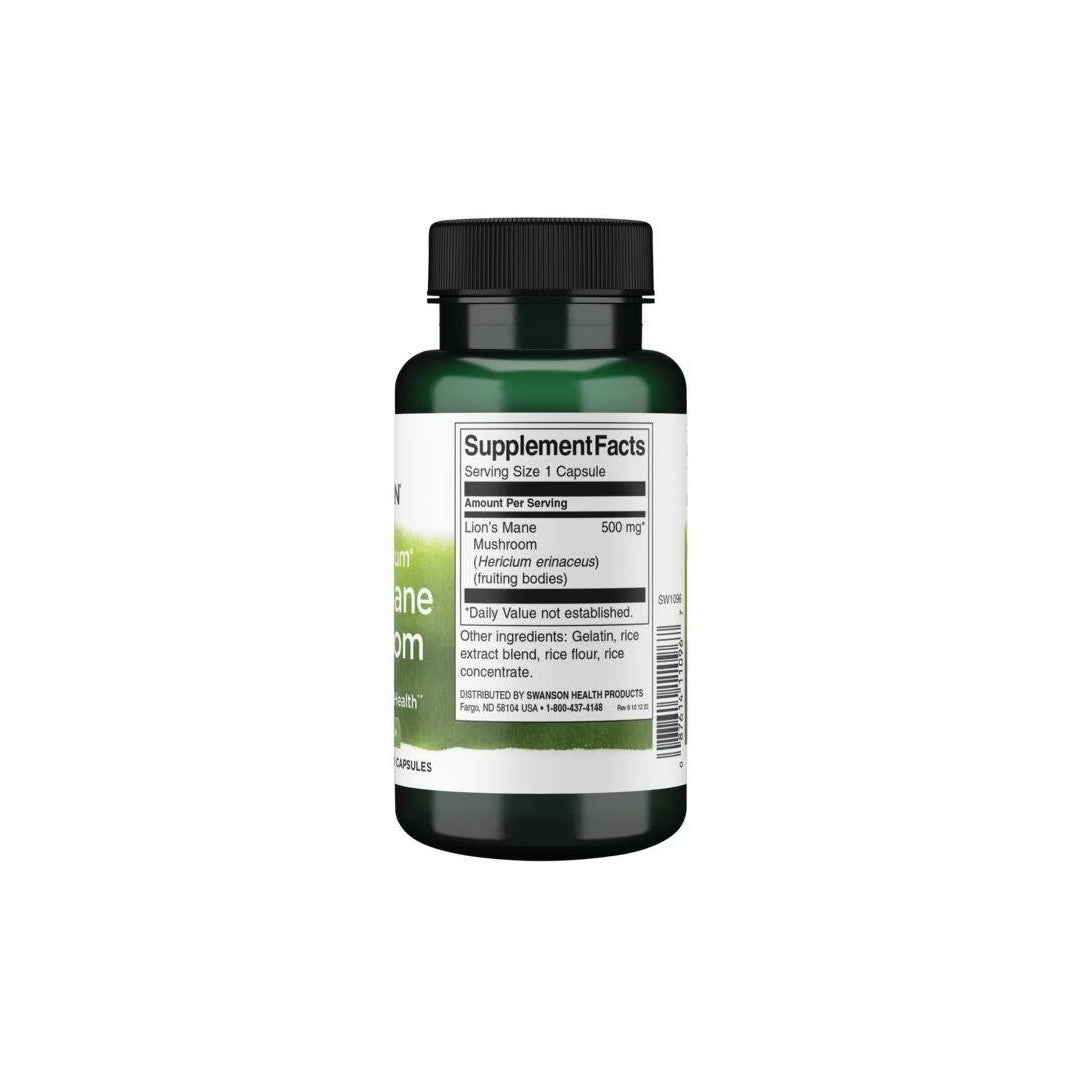 Hongo Melena de León - 500 mg 60 cápsulas - información sobre el suplemento