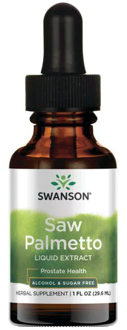 Swanson Extracto líquido de Saw Palmetto - 29,6 ml líquido para la salud de la próstata.