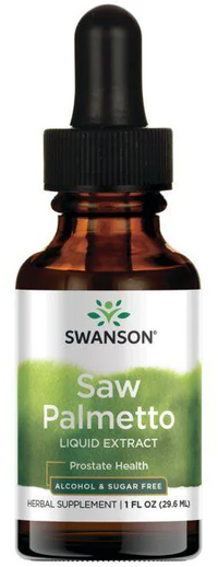 Miniatura de Swanson Extracto Líquido de Saw Palmetto - 29,6 ml líquido para la salud de la próstata.
