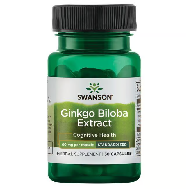 Ginkgo Biloba Extract 60 mg 30 Capsules