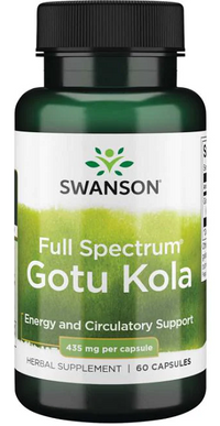 Miniatura de Swanson Gotu kola - 435 mg 60 cápsulas.