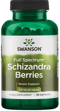 Miniatura de Swanson Bayas de Schizandra - 525 mg 90 cápsulas, un adaptógeno y tónico hepático para el bienestar integral.