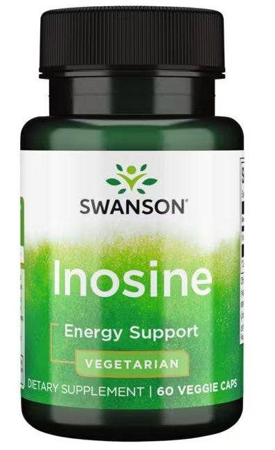 Swanson Inosina - 500 mg 60 cápsulas vegetales apoyo energético cápsulas vegetales.