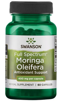 Miniatura para Swanson Moringa Oleifera - 400 mg 60 cápsulas apoyo antioxidante para reducir el estrés oxidativo y el daño celular.