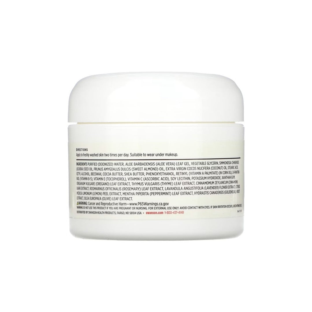 Retinol Cream 2 fl oz (59 ml) - label