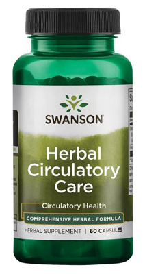 Swanson Cuidado Circulatorio Herbal - 60 cápsulas.