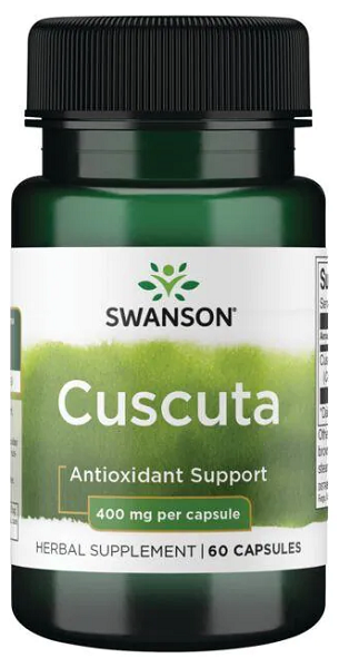 Swanson Cuscuta 400 mg 60 cápsulas cápsulas de apoyo antioxidante.