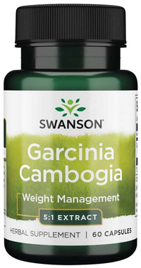 Miniatura de Swanson Extracto de Garcinia Cambogia 5:1 - 60 cápsulas para control de peso.
