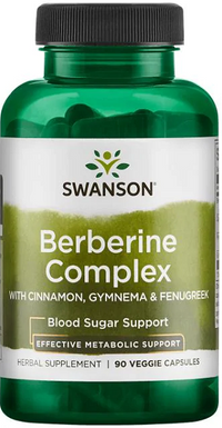 Miniatura de Swanson Berberine Complex - 90 cápsulas vegetales.