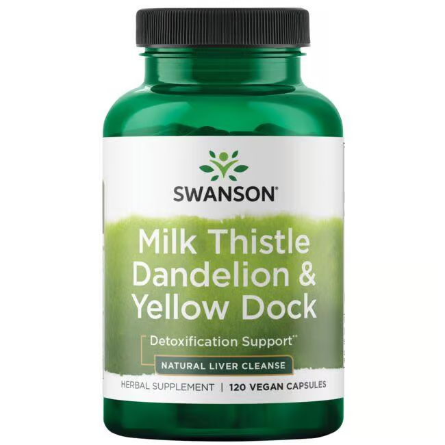 Milk Thistle, Dandelion & Yellow Dock 120 Capsules