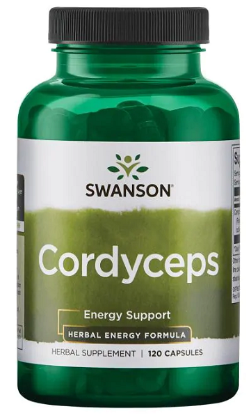 Swanson Cordyceps - 600 mg 120 cápsulas suplemento energético cápsulas.