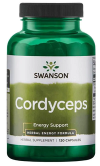 Miniatura de Swanson Cordyceps - 600 mg 120 cápsulas suplemento energético cápsulas.
