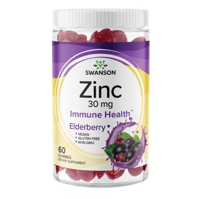 Zinc 30 mg 60 Gummies - Saúco - frente