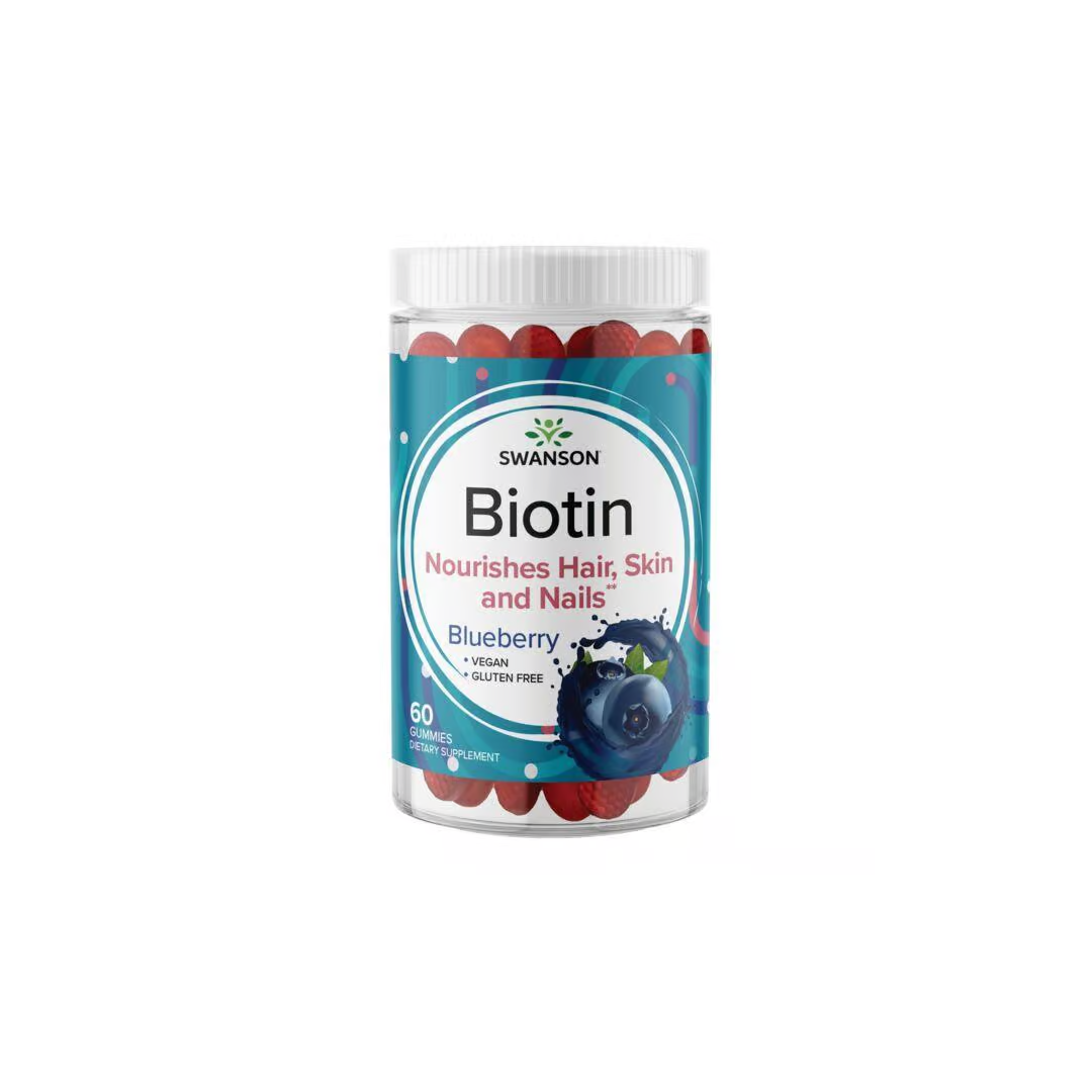 Biotin 5000 mcg 60 Gummies - Blueberry