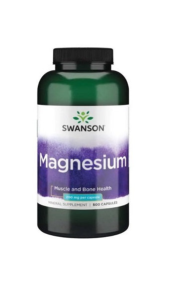 Swanson Óxido de magnesio - 200 mg 500 cápsulas.