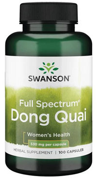 Miniatura de Swanson dong quai - 530 mg 100 cápsulas cápsulas para la salud de la mujer.