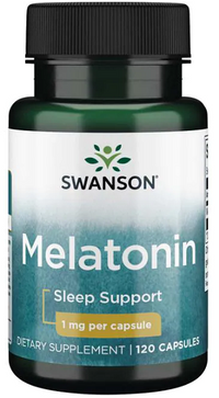 Miniatura de Swanson Melatonina - 1 mg 120 cápsulas ayuda al sueño.