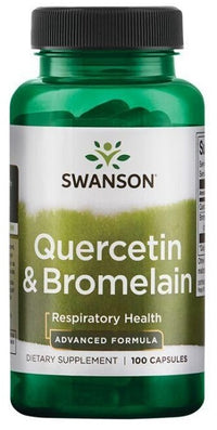 Miniatura de Swanson Quercetina con bromelina 100 cápsulas Ayuda a la función inmunitaria estacional.
