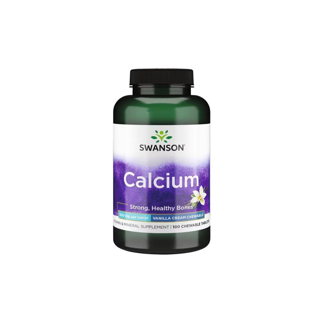 Calcium 500 mg 100 Vanilla Cream Chewable Tablets