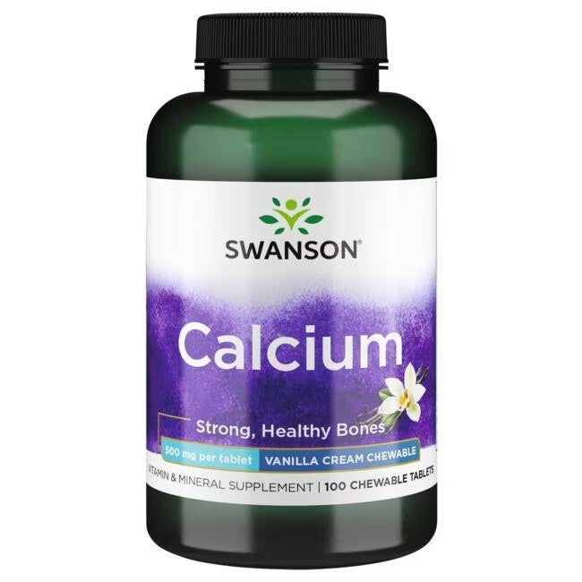 Calcium 500 mg 100 Vanilla Cream Chewable Tablets