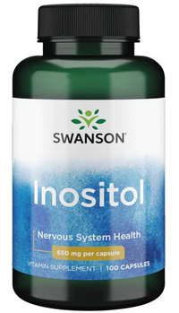 Miniatura de Un frasco de Swanson Inositol - 650 mg 100 cápsulas.