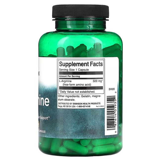 L-Arginine 500 mg 200 Capsules