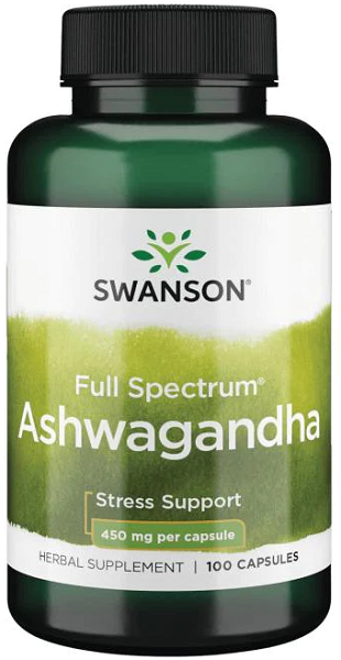 Ashwagandha - 450 mg 100 cápsulas - frente 2