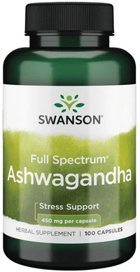 Miniatura de Ashwagandha - 450 mg 100 cápsulas - frente 2