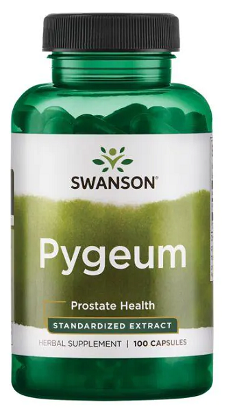 Swanson ofrece Pygeum - 500 mg 100 cápsulas formulado específicamente para la salud de las vías urinarias y la próstata.