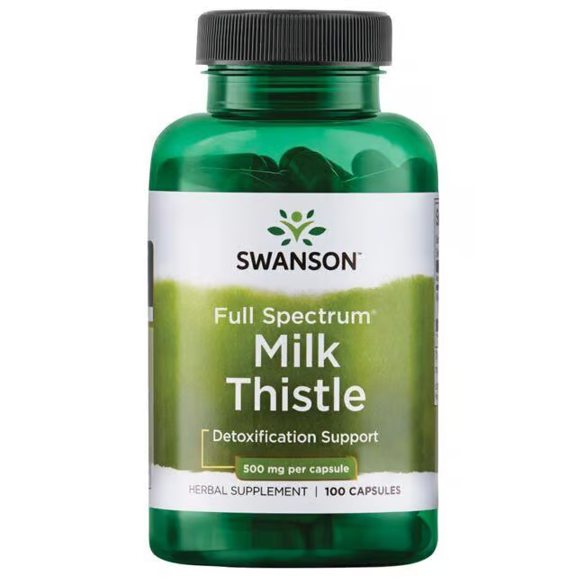 Full Spectrum Milk Thistle 500 mg 100 Capsules