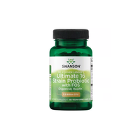 Thumbnail for Green bottle of Swanson's Dr. Stephen Langer 16 Strain Probiotic with FOS, featuring 3.2 billion CFU, contains 60 vege capsules to boost intestinal health and support your immune system for overall digestive wellness.