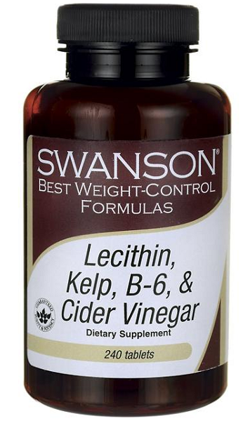 Lecitina, Kelp, B6, y Vinagre de Sidra - 240 tabletas - frente 2
