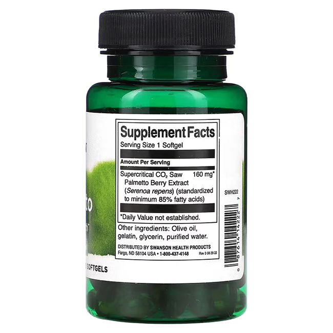 Saw Palmetto 160 mg 120 Softgels