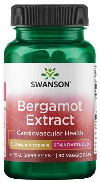 Swanson Extracto de Bergamota 500 mg 30 vcaps suplemento dietético.