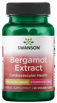 Miniatura de Swanson Extracto de Bergamota 500 mg 30 vcaps suplemento dietético.