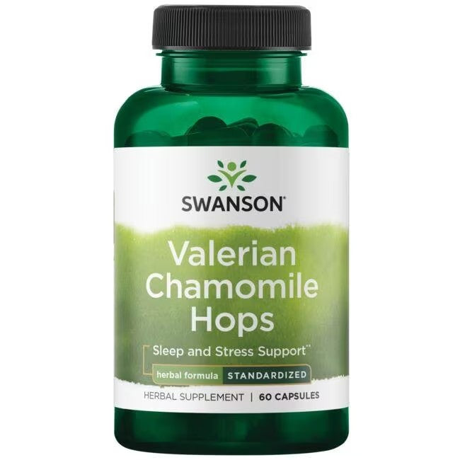 Valerian Chamomile Hops - Standarized 60 Capsules