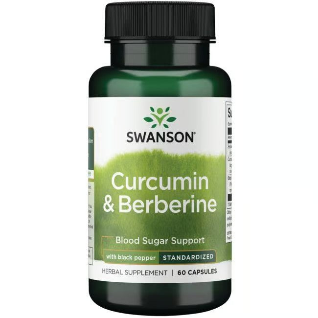 Curcumin & Berberine with Black Pepper 60 Capsules - front