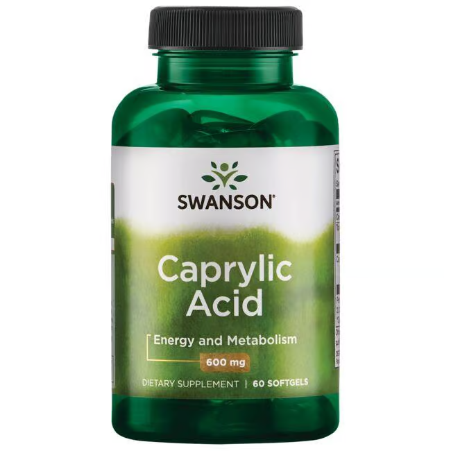 Caprylic Acid 600 mg 60 Softgels